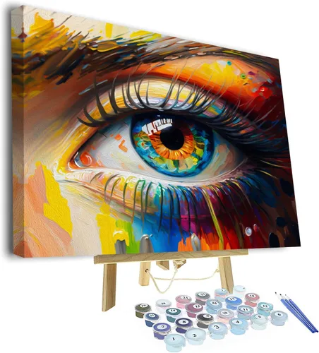 Miniatura 10 de TUMOVO Pintura de vaca de las tierras altas por números para adultos principiantes, pintura de flores por números, kits de pintura para niños
