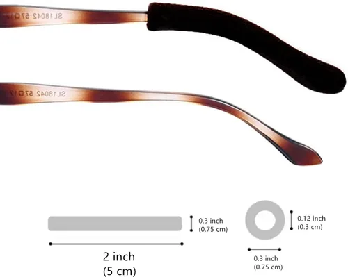 Miniatura 6 de DECKER Antideslizante Gafas Elásticas Temple Tips 3 Pares de Tejer Gafas Suave Cojín de Oído Puños Puntas de Gafas Manga de Oído Calcetín