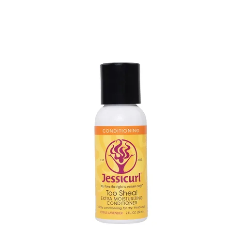 Jessicurl, Too Shea! Acondicionador extra hidratante para cabello rizado, lavanda cítrica, 2 onzas líquidas, acondicionador sin enjuague para