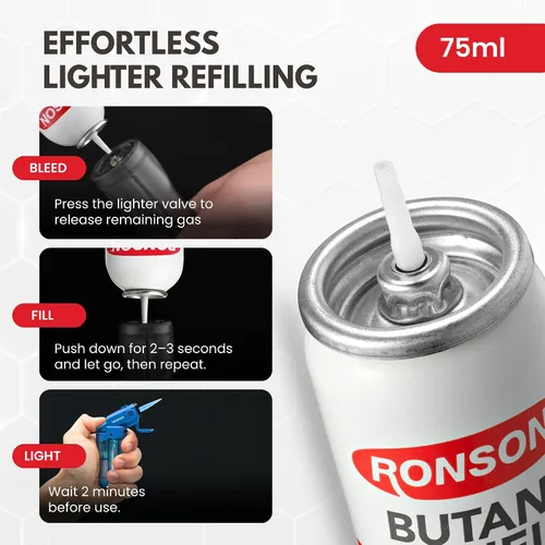 Miniatura 6 de Ultra combustible de butano marca Ronson