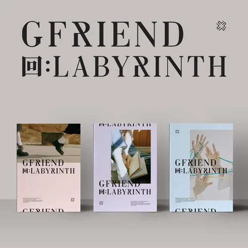 Source Music GFRIEND –: Labyrinth (8º mini álbum) álbum+juego de tarjetas de fotos extra (Crossroads+Room+Twisted ver. Set)