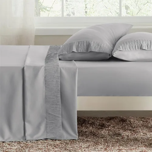 Miniatura 7 de Bedsure Juego de sábanas refrescantes de tamaño King de tamaño California King, color gris