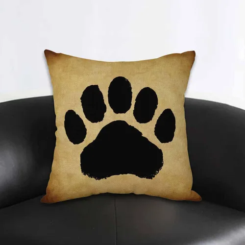 Miniatura 3 de AOYEGO Funda de almohada con estampado de pata de oso, garras de huellas, evidencia de hallazgo de animales del bosque, funda de almohada grande
