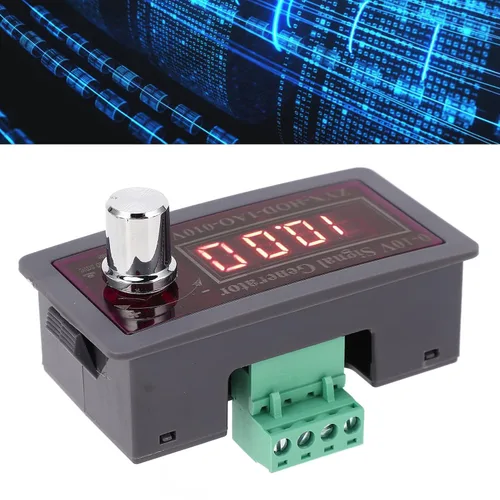 Miniatura 5 de Simulador analógico de voltaje 0-10V, generador ajustable ABS módulo de vivienda Medidor de control de frecuencia para pruebas de dispositivos PLC