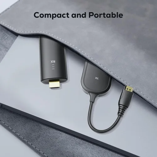 Miniatura 7 de Transmisor y receptor HDMI inalámbrico 4K, extensor de 165 pies/50 M, adaptador de banda dual de 2.4G/5G, entrada de decodificación 4K salida 2160P