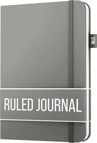 Miniatura 16 de Cuaderno rayado para escribir, 200 páginas, papel grueso de 4.23 oz/m² con notas adhesivas, lazo para bolígrafo, banda elástica, tapa dura de cuero