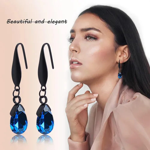 Miniatura 6 de 30 ganchos de acero inoxidable con cierre para aretes, hipoalergénicos, con hebilla de alambre de oreja, ganchos de pez para mujeres, diseño