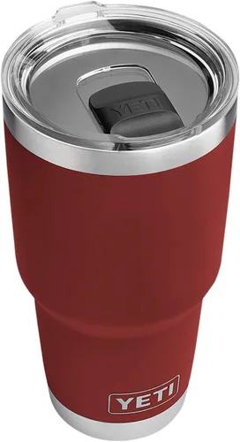 Miniatura 14 de YETI Rambler - Vaso aislado al vacío de acero inoxidable de 30 onzas con tapa MagSlider azul (Offshore Blue)