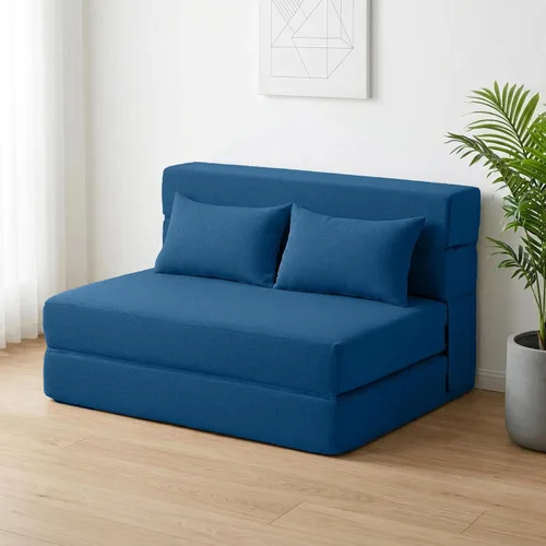 Miniatura 12 de SUYOLS Sofá Cama Plegable con Almohadas - Silla Convertible Sofá de Piso y Colchón para Dormir, Sleeper de Espuma Viscoelástica Plegable para Sala