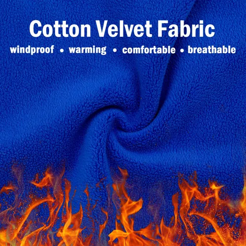 Miniatura 3 de Calentador de Cuello de Invierno Polaina de Forro Polar Cubierta de Cuello de Algodón Balaclava Resistente al Viento Máscara de Cubierta Facial