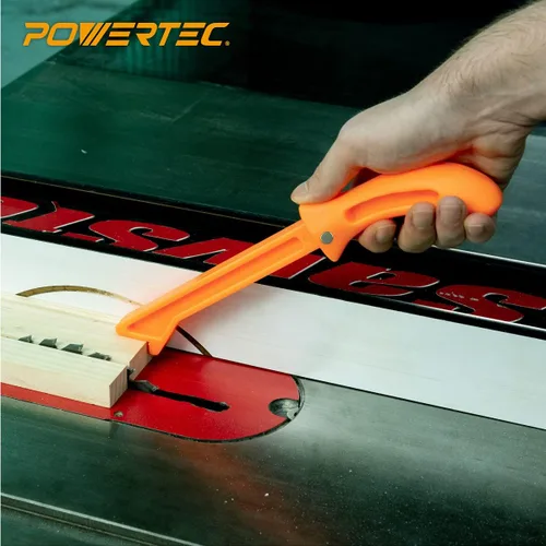 Miniatura 6 de POWERTEC 71029 Palo de empuje magnético para sierra de mesa, mesa de enrutador, aplicaciones de junta, diseño ergonómico de 11.5 pulgadas con imanes