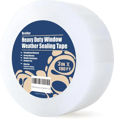 Miniatura 8 de Breliter Cinta adhesiva transparente para ventanas de alta resistencia - Cinta adhesiva transparente para ventanas para invierno y aislamiento