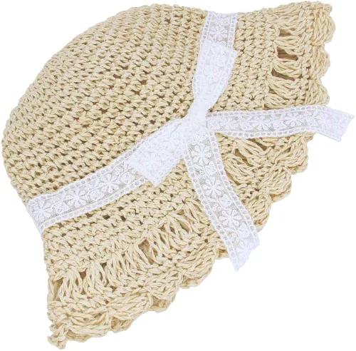 Miniatura 4 de Sombrero de paja para el sol con lazo, para la playa y el verano