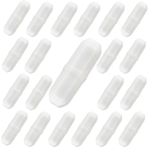 Miniatura 11 de Barras de agitación magnéticas, 10 unidades de PTFE agitador magnético mezclador mezclador de bar, 0.8 pulgadas / 0.8 pulgadas barra mezcladora