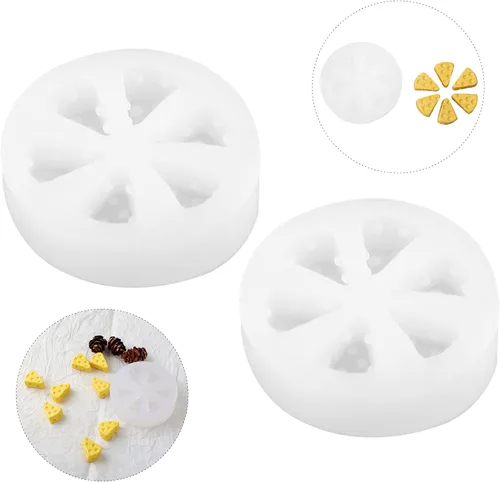 Miniatura 8 de jojofuny Mini molde de silicona para queso, molde de fondant de pastel 3D para jabón de caramelo de chocolate y velas, herramienta para hornear