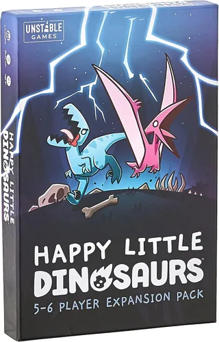 Unstable Games - Happy Little Dinosaurs: Paquete de expansión para 5-6 jugadores - Lindo juego de cartas para niños, adolescentes y adultos - ¡Evita