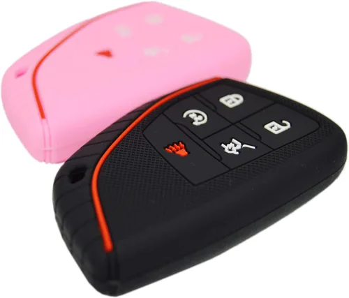 Miniatura 11 de Funda protectora de silicona para llave remota de 5 botones para Chevrolet Suburban Tahoe Traverse Colorado Equinox RS y GMC Acadia AT4 Sierra 1500