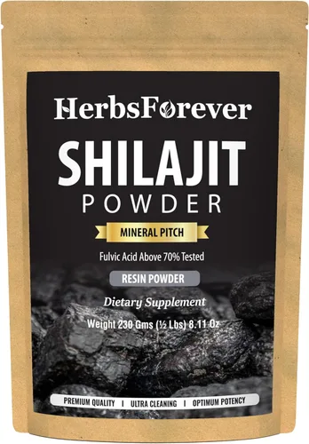 Herbsforever Extracto concentrado de bienestar general antioxidante de la echada mineral del polvo de Shilajit 6:1 8.11 oz 230 GMS