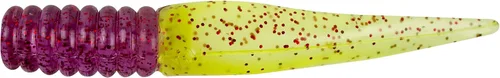Miniatura 12 de Bobby Garland Slab Slay'R Señuelo de pesca de plástico suave para crappie, equipo de pesca y accesorios, 2 pulgadas, Chartreuse Silver Chartreuse