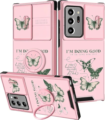 Miniatura 117 de Funermei Funda para teléfono Samsung Galaxy Note 10 Plus – Funda femenina bonita para niñas, diseño inspirador estético con funda para cámara
