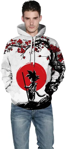 Miniatura 4 de BAIMORE Sudadera con capucha de anime japonés con estampado digital 3D