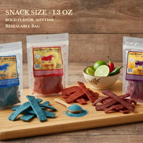 Miniatura 5 de Don Beto's Flamin' Fire Beef Jerky, hecho en Texas, 1.3 oz