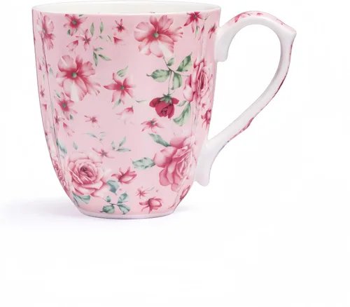 Miniatura 12 de Tazas de café de porcelana de hueso de 14 onzas para mujer, taza de café floral, tazas de té, tazas de café novedosas, regalo para mujeres, madres
