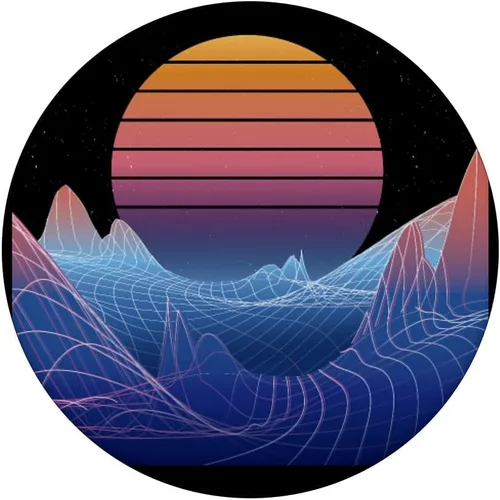 Miniatura 3 de Vaporwave Synthwave Retrowave 80s 90s Style Retro PopSockets PopSockets PopGrip intercambiable