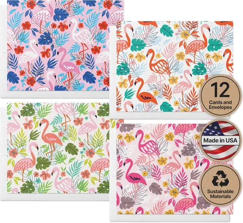 Miniatura 17 de Twigs Paper - Tarjetas de felicitación de aves americanas surtidas - Tarjetas de papelería con sobres, tarjeta de agradecimiento, tarjetas de notas