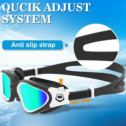 Miniatura 5 de WIN.MAX - Goggles de natación polarizados, antivaho, antirrayos ultravioleta, sin filtraciones y con visión clara para hombres, mujeres, adultos