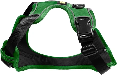 Miniatura 2 de K9 Ballistics Arnés para perro de uso diario, ajustable, sin estrangulamiento, sin tirones, ribete reflectante, se adapta a perros pequeños, verde