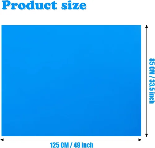Miniatura 2 de Parches de piscina sobre el suelo - Kit de reparación de revestimiento de vinilo de 49 x 34 pulgadas con parche rectangular (azul)