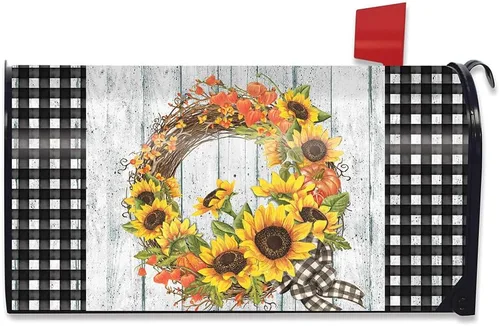 Miniatura 9 de Briarwood Lane Cubierta para buzón de otoño de calabazas y sauces