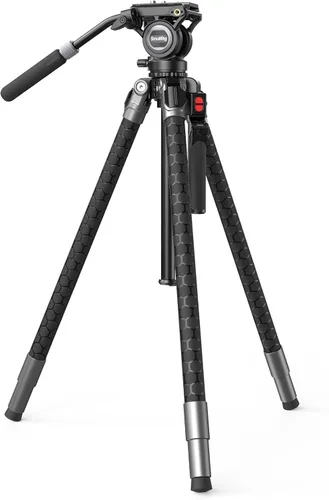Miniatura 11 de SmallRig AD-80 FreeBlazer - Sistema de trípode de video resistente, 75 pulgadas de alto, cabezal fluido, ajuste de altura de un solo paso, placa QR