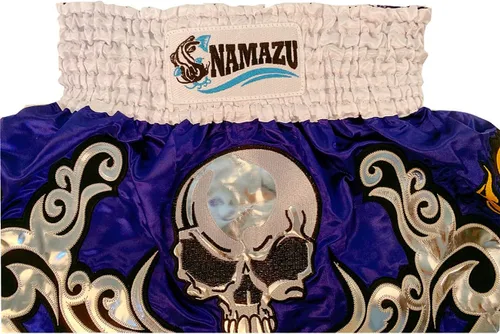 Miniatura 41 de NAMAZU Pantalones cortos Muay Thai para hombres y mujeres, pantalones cortos de kickboxing de alta calidad para gimnasio y boxeo.