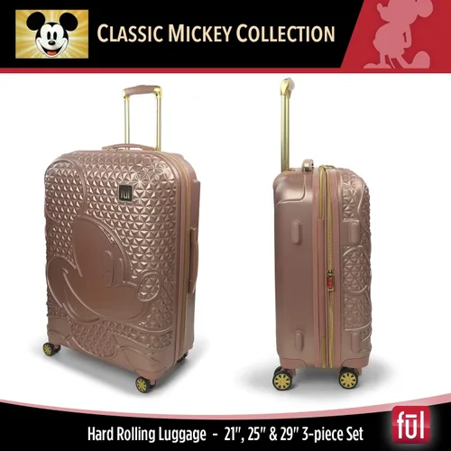 Miniatura 2 de FUL Disney Mickey Mouse - Maleta rígida con ruedas giratorias Oro Rosa Disney Mickey Mouse - Maleta rígida con ruedas giratorias
