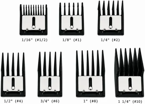 Miniatura 2 de Miaco Juego de 7 piezas de guardia universal para cortapelos compatible con Clippers Oster Classic 76, Oster A5, Andis AG, Andis BG, Wahl Senior