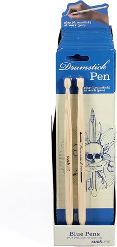 Miniatura 7 de Suck UK Bolígrafos en forma de baquetas - Regalos de batería originales para hombres y amantes de la música - Bolígrafo con forma de baqueta