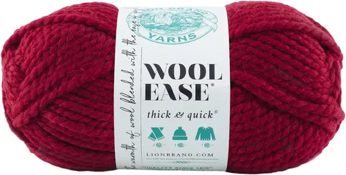 Miniatura 90 de Lion Brand Yarn - Ovillo de lana Wool-Ease Thick & Quick color fuerza aérea