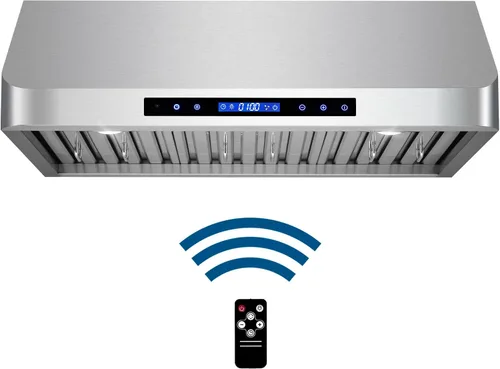 Miniatura 12 de COSMO COS-QS75 Campana extractora bajo gabinete de 30 pulgadas, colección Haven, 500 CFM, canalizada, controles táctiles, luces LED, acero inoxidable