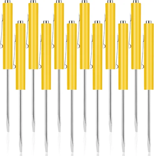 Miniatura 23 de 12 piezas de destornilladores de bolsillo mini con tops y destornilladores de bolsillo con imán, destornillador de bolsillo magnético para Negro