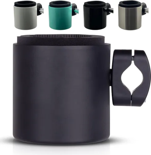 Miniatura 11 de Kroozie Stealth - Soporte para botella de bicicleta – Resistente portavasos de acero inoxidable para bicicleta para manillar – Para barras