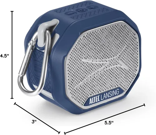 Miniatura 10 de Altec Lansing HYDRATREK - Altavoz Bluetooth magnético, impermeable IP67, altavoz portátil, emparejamiento inalámbrico verdadero, carga rápida USB-C