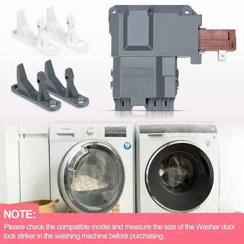 Miniatura 3 de Actualización 131763256 1317632 para lavadora Frigidaire Affinity Cerradura de puerta de carga frontal Lavadora Parte de reemplazo 131763202