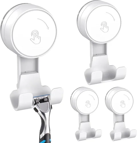 Miniatura 14 de LUXEAR Ganchos de Succión Potentes con Ventosa al Vacío-1PACK Navaja 1pack Individual Blanco