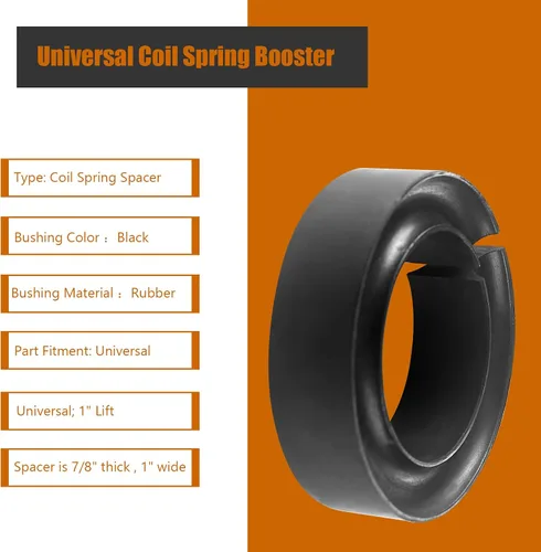 Miniatura 3 de Espaciador de resorte helicoidal de goma resistente para automóvil, elevador universal de resorte helicoidal, paquete de 2