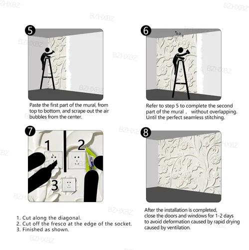 Miniatura 26 de Papel pintado botánico de selva tropical Hojas verdes de planta murales Estética para decorar habitación Sala de estar Fondo de TV Gran mural de B033