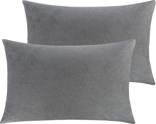 Miniatura 51 de NTBAY - Fundas de almohada de terciopelo con cierre para niños pequeños, 2 unidades, acogedoras, de lujo, de franela y felpa, para viajes, 33 x 46