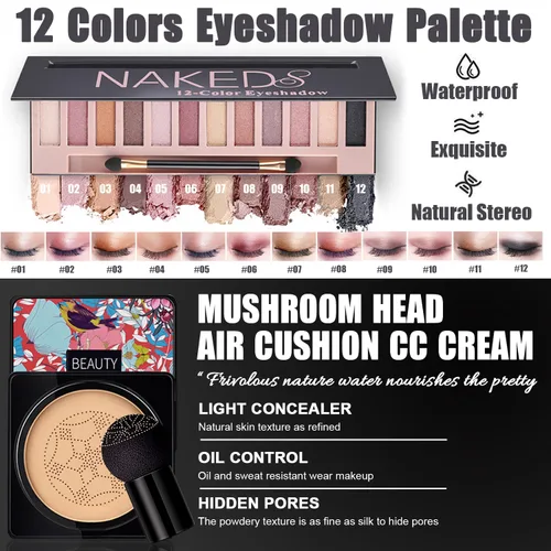 Miniatura 2 de Kit de maquillaje todo en uno para mujeres, kit completo, set de regalo de maquillaje para mujeres, adolescentes y niñas, incluye sombra de ojos