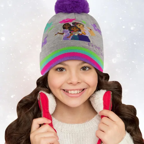 Miniatura 2 de Disney Conjunto de gorro y guantes de invierno para niñas de 2 a 4 años o sombrero Encanto y guantes para niños de 4 a 7 años